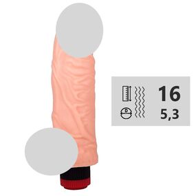 Вибромассажёр-реалистик № 115500, Цвет: Телесный 