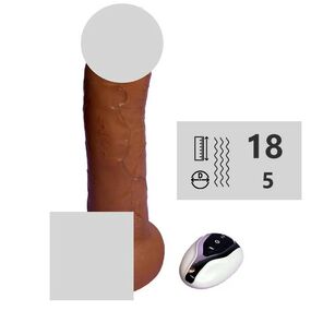 Вибратор-ротатор реалистик с пультом 