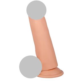 Фаллоимитатор на присоске №102000, Цвет: Телесный 