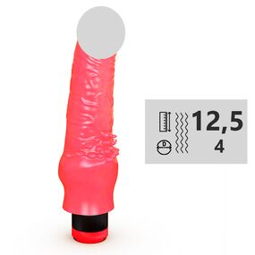 Вибромассажёр гелевый № 220900, Цвет: Розовый 