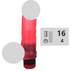 Вибромассажёр гелевый № 221400, Цвет: Розовый 