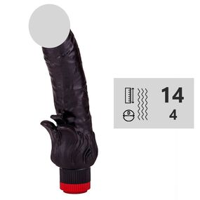 Вибромассажёр-реалистик № 410200, Цвет: Чёрный 