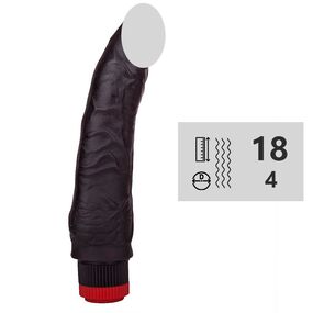 Вибромассажёр-реалистик, Цвет: Чёрный 