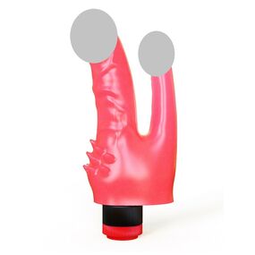 Двойной вибромассажёр №224800, Цвет: Розовый 