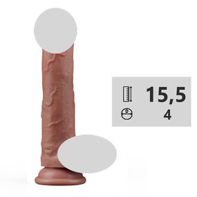 Фаллоимитатор Dual-layered Silicone Cock 8,0" 