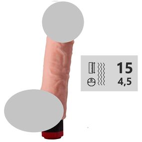 Вибромассажёр с мошонкой Human Form №602607 