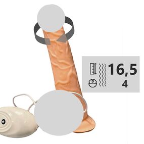 Вибратор-ротатор реалистичный на пульте управления 