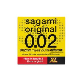 Презервативы полиуретановые Sagami 0.02 XL-Size, 1 шт 