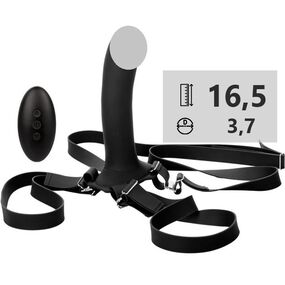 Страпон-вибратор с пультом Vibrating ME2 Remote Rumbler 