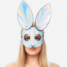 Маска кролика, серебряная 