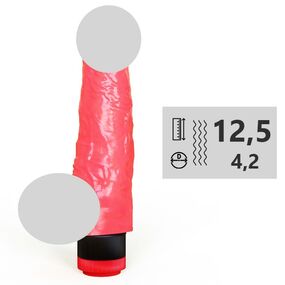 Вибромассажёр гелевый № 221200, Цвет: Розовый 