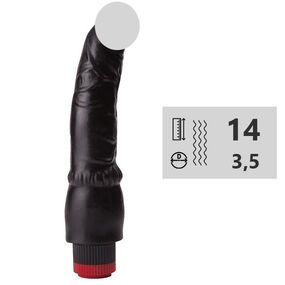 Вибромассажёр-реалистик № 410300, Цвет: Чёрный 