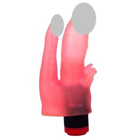 Двойной вибромассажёр №224900, Цвет: Розовый 