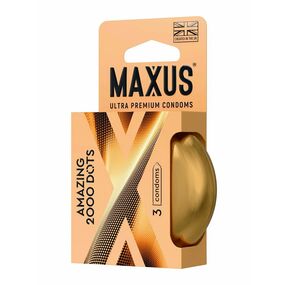 Презервативы точечные Maxus Amazing, 3 шт 