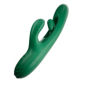 Инновационный вибратор кролик Zenora, зеленый 