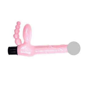 Безремневой реалистичный страпон с вибрацией Baile 