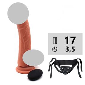 Вибромассажёр с поясом Croods-4 с пультом 