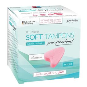 Тампоны мягкие Soft Tampons Normal (Мягкие тампоны Нормал(размер)), Spa&Love (Спа и Любовь), 3 шт 