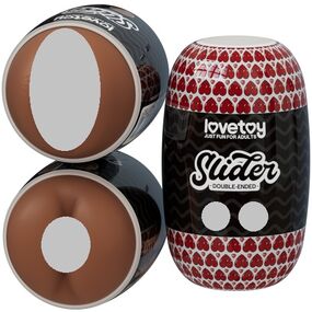 Двусторонний мастурбатор вагина-анус, коричневый, Цвет: Коричневый 