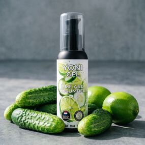 Вкусовой лубрикант SGAN YONI GEL со вкусом лайма и огурца, 100 мл 