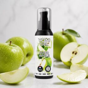 Вкусовой лубрикант SGAN YONI GEL ("Йони гель") со вкусом кислого яблока, 100 мл 