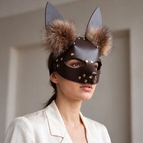 Маска «Заяц», Цвет: Коричневый 