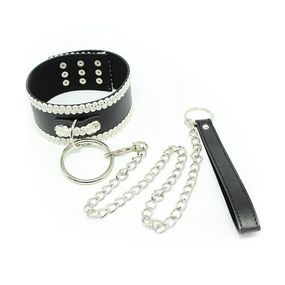 Ошейник Shine, эко-кожа 