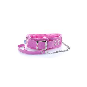 Ошейник виниловый с меховой подкладкой 