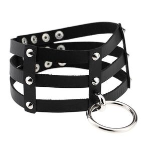 Ошейник с кольцом Male fantasy, эко-кожа 