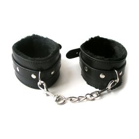Оковы с мехом на внутренней стороне, Цвет: Чёрный 