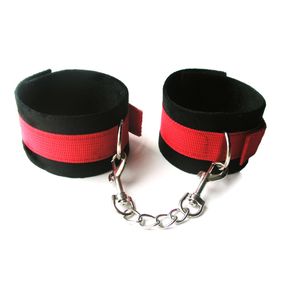 Оковы текстильные, Цвет: Чёрный/Красный 