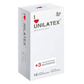 Презервативы Unilatex Ultrathin, ультратонкие, 12 шт 