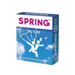 Презервативы Spring™ Sky Light ультратонкие, 3 шт 