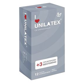Презервативы ребристые Unilatex Ribbed, 12 шт 