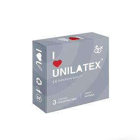 Презервативы ребристые Unilatex Ribbed, 3 шт 