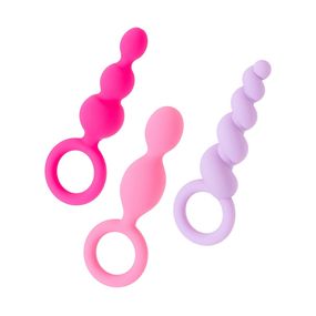 Набор анальных плагов Satisfyer Plugs, Цвет: Разноцветный 