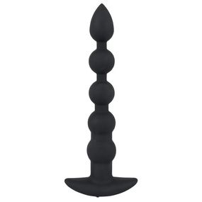 Анальная цепочка с вибрацией Black Velvets 