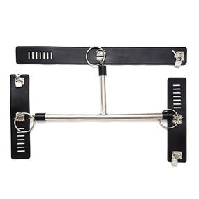 Распорка с ошейником и наручниками на жесткой сцепке 