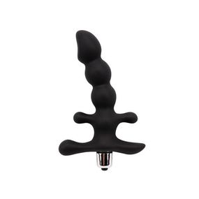 Стимулятор в форме анальной ёлочки с вибрацией 