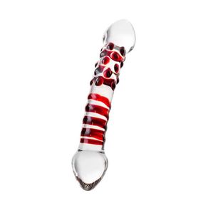 Стеклянный фаллоимитатор Sexus Glass Red 