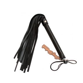 Кожаная многохвостная плеть, 50 см 