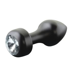 Анальная пробка Mini Luv Plug с белым кристаллом 