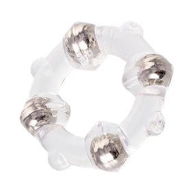 Эрекционное кольцо с бусинами 