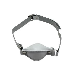 Кляп-шар белый из кожи, Цвет: Белый 