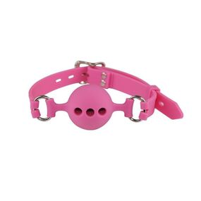 Кляп-шар силикон, дышащий, диаметр 40 мм 