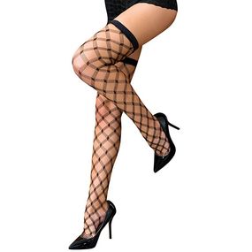 Чулки в крупную сетку "Louise", 2 