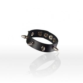Браслет кожаный с шипами 