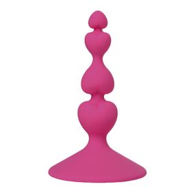 Анальная втулка Many Hearts Pink, Цвет: Розовый 