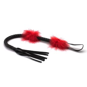 Плеть из экокожи с пухом, 50 см 