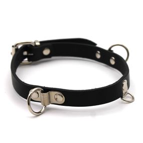 Ошейник женский узкий, кожа 